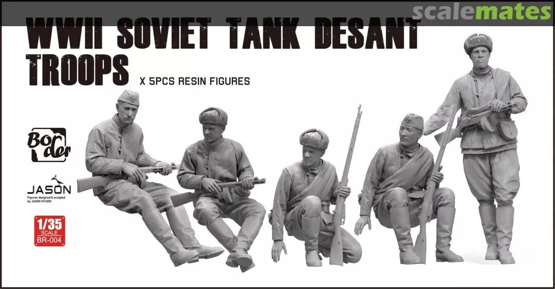 Border Model: 1/35 WWII Soviet Tank Desant Troops