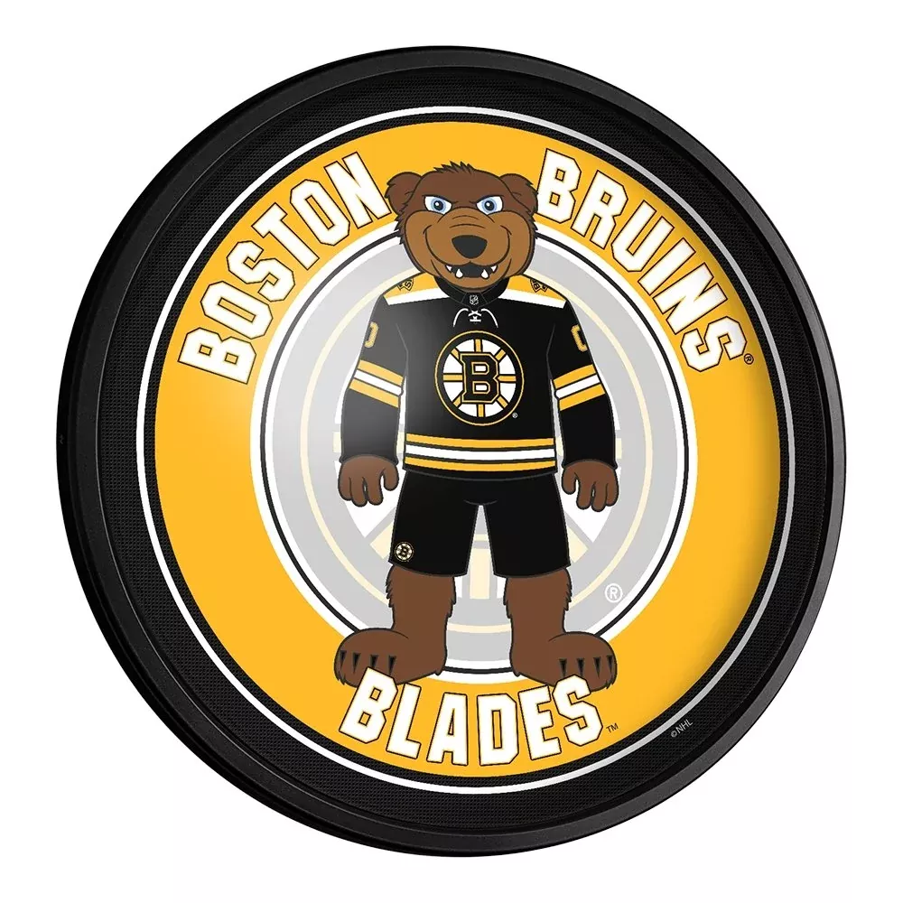 Boston Bruins: Blades - Round Slimline Lighted Wall Sign