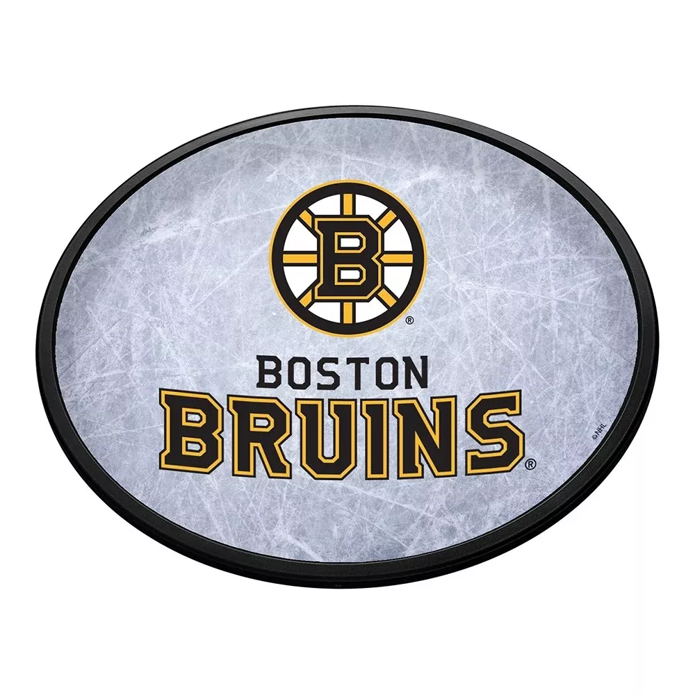 Boston Bruins: Ice Rink - Oval Slimline Lighted Wall Sign