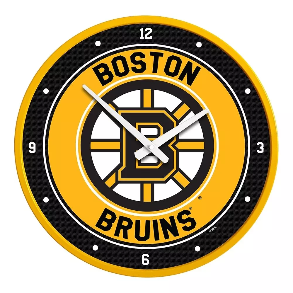 Boston Bruins: Modern Disc Wall Clock