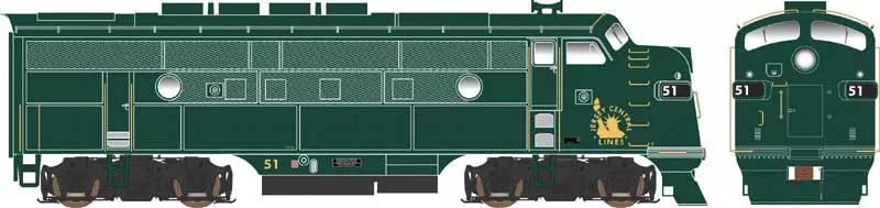 Bowser HO Jersey Central #58 EMD F3A (DC)