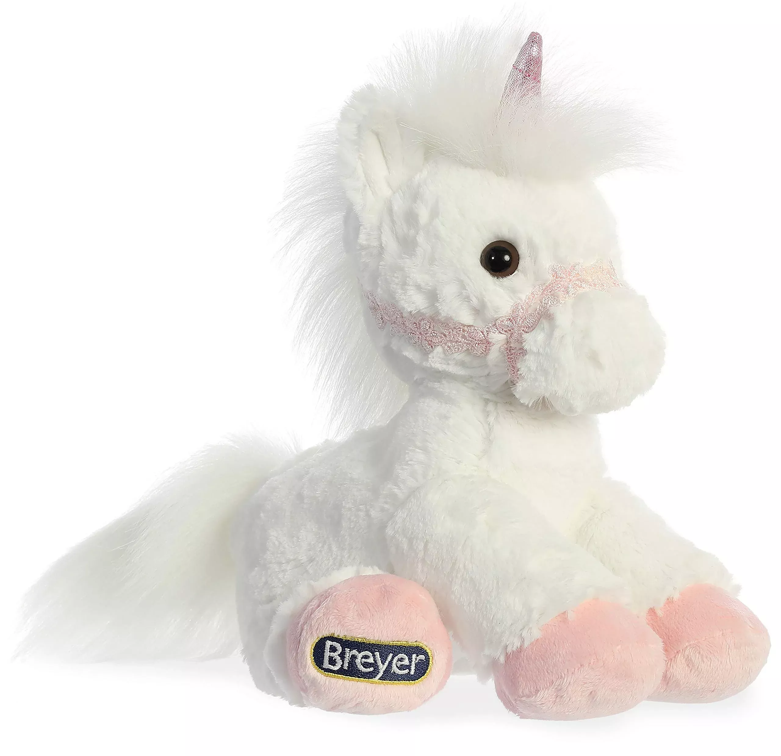 Breyer Bridle Buddies Unicorn Plush Toy 11" White
