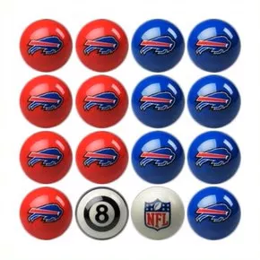 Buffalo Bills Billiard Balls with Numbers
