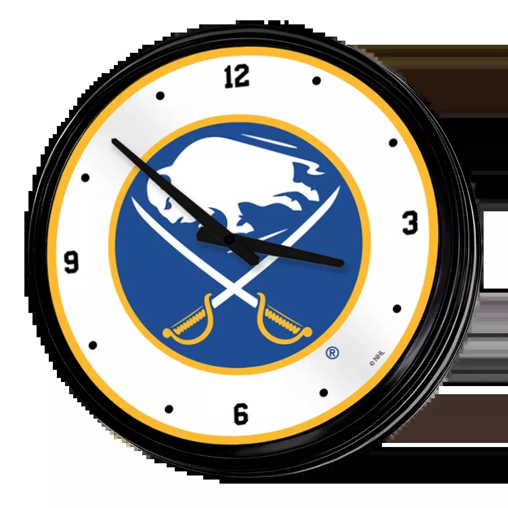 Buffalo Sabres: Retro Lighted Wall Clock