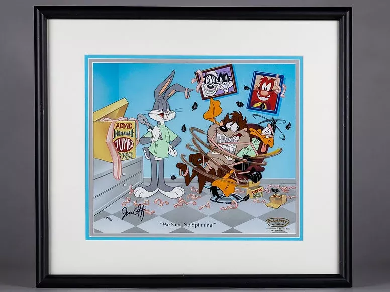 Bugs Bunny "Taz Spinning" Animation Cel Proof Looney Tunes 14/20