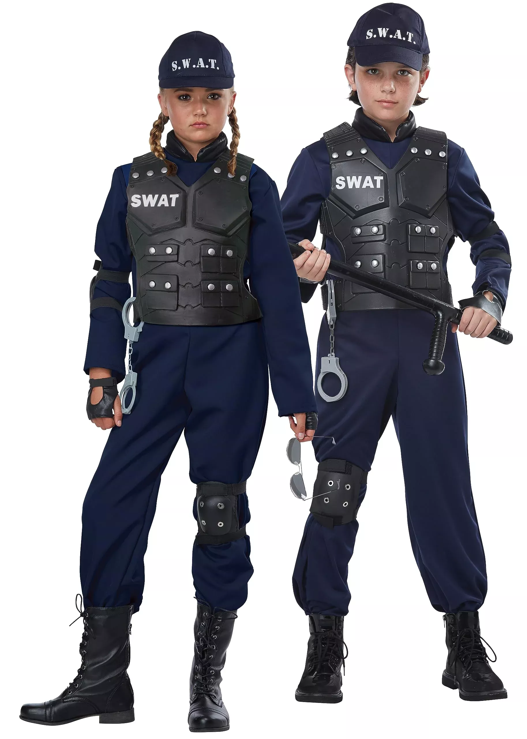California Costumes Child Junior SWAT Costume Navy Medium 7-Piece Set