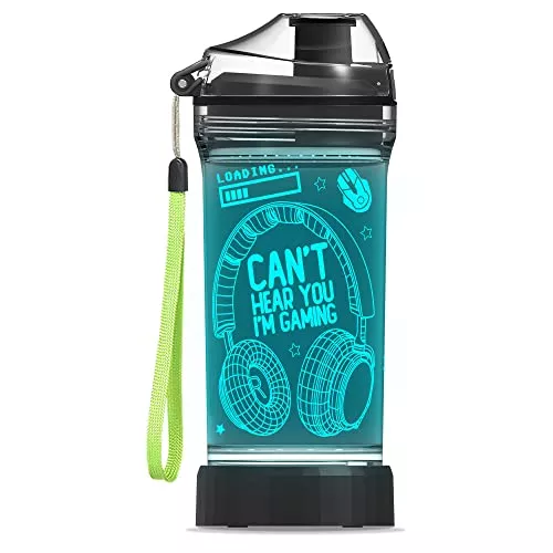 Can't Hear You I'm Gaming - Light Up Water Bottle