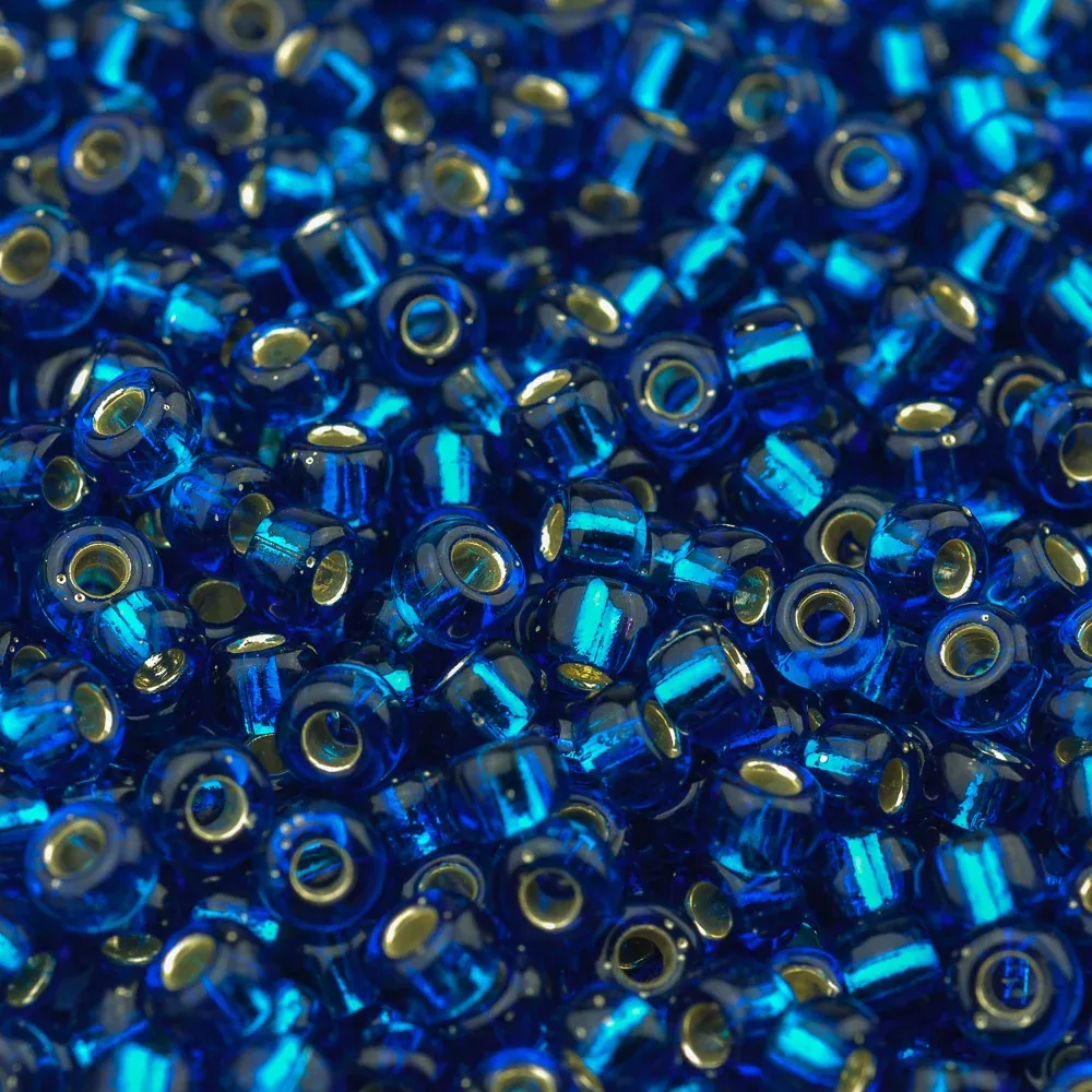 Capri Blue Silver-lined Miyuki Seed Bead