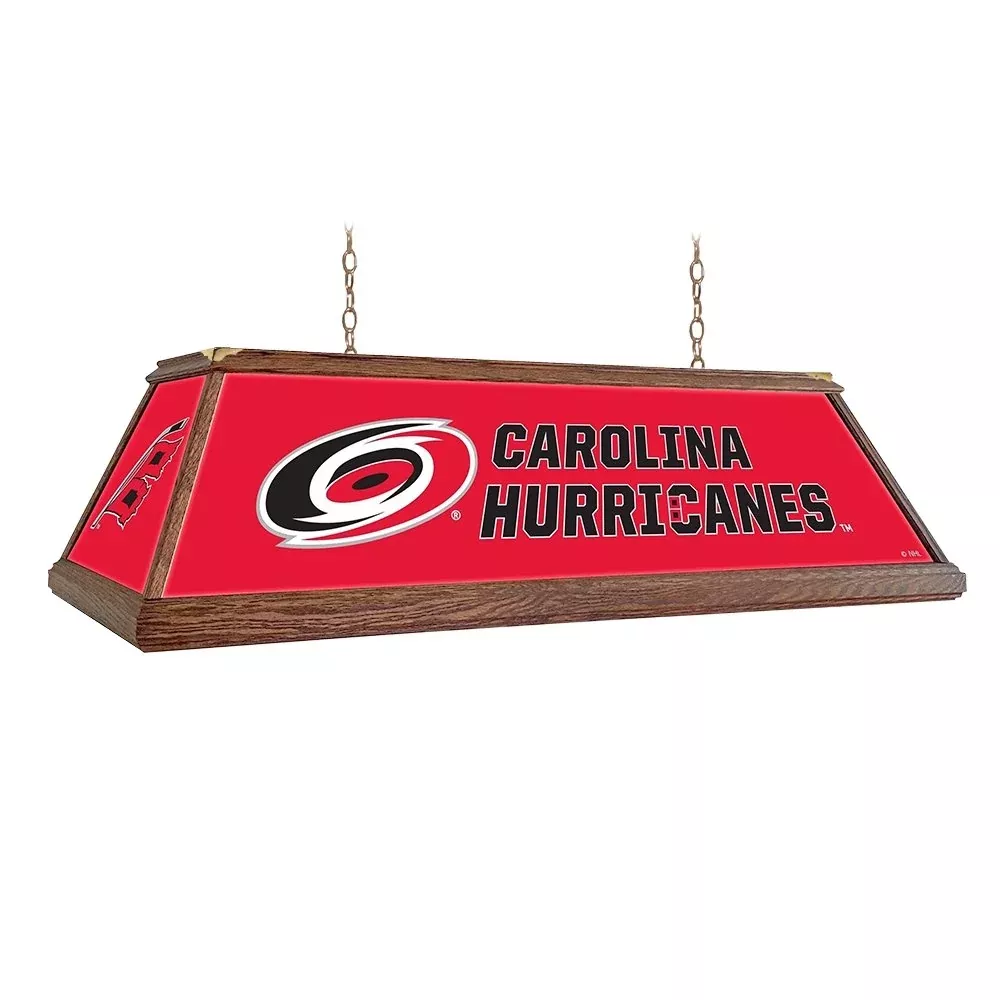 Carolina Hurricanes: Premium Wood Pool Table Light