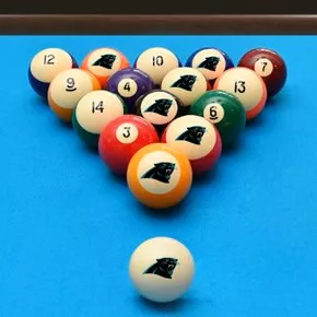 Carolina Panthers Retro Billiard Ball Sets