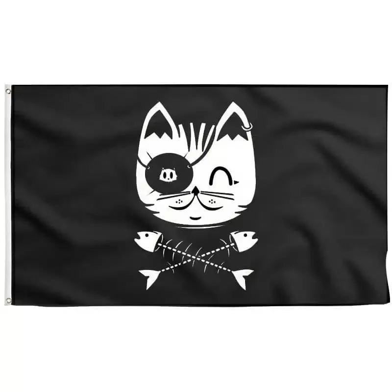 Cat Pirate Flag - Jolly Roger | Sons Of Pirate