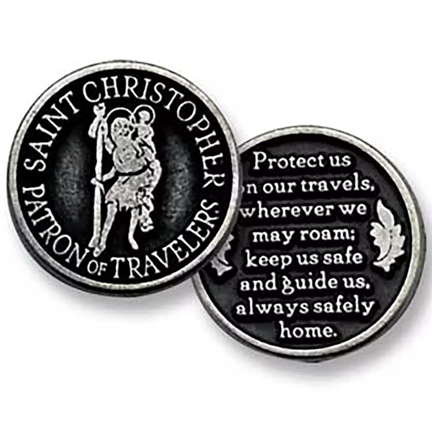 Cathedral Art Saint Christopher Pocket Token, 1-Inch,White, Sand