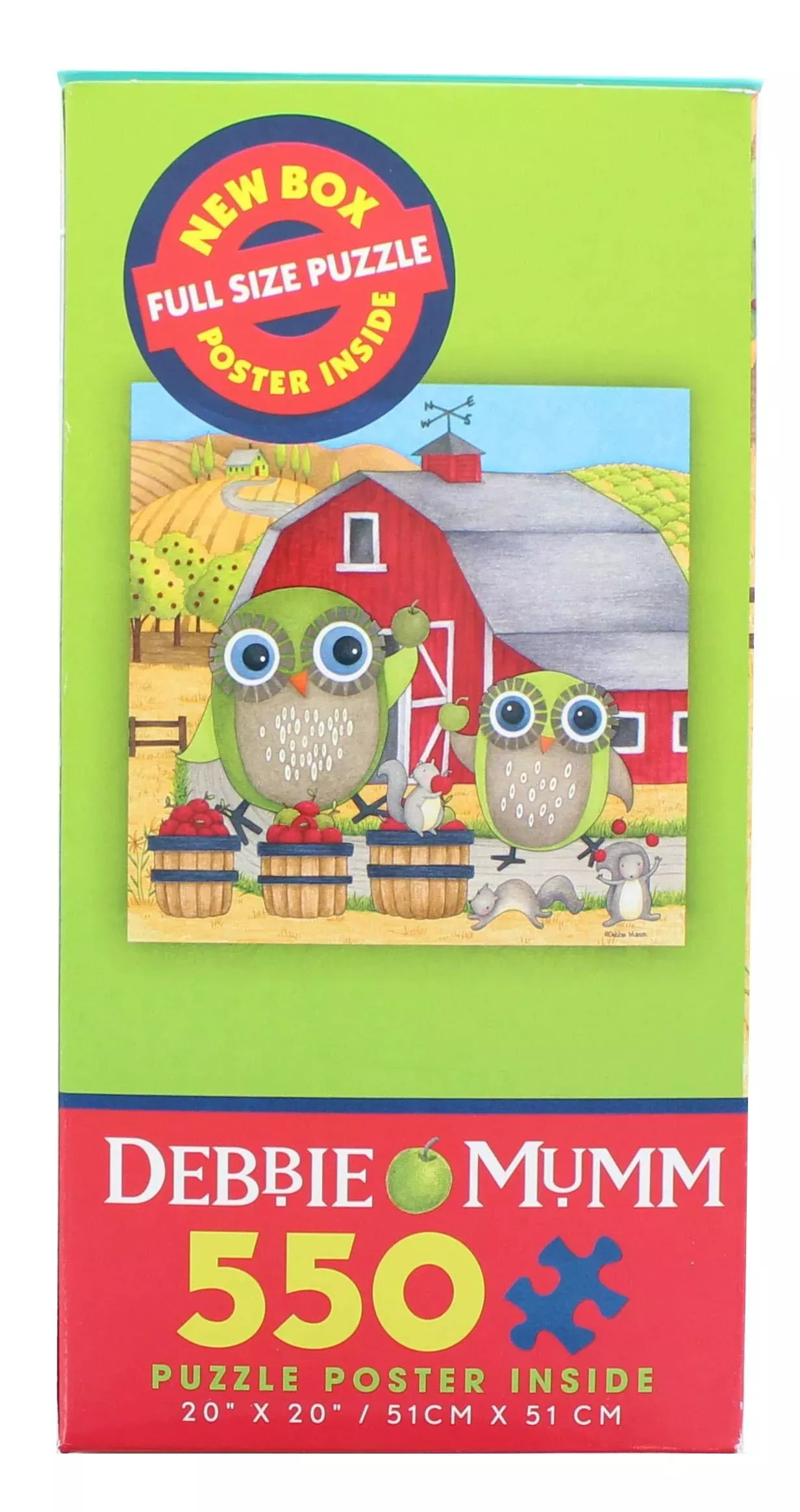 Ceaco 550 Piece Jigsaw Puzzle Apple Orchard 20" x 20" Multicolor