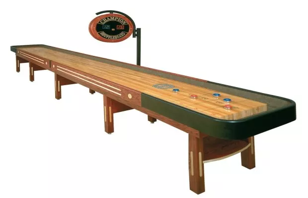 CHAMPION 20' OR 22' THE GRAND CHAMPION SHUFFLEBOARD TABLE For Sale – Game Room Gorilla