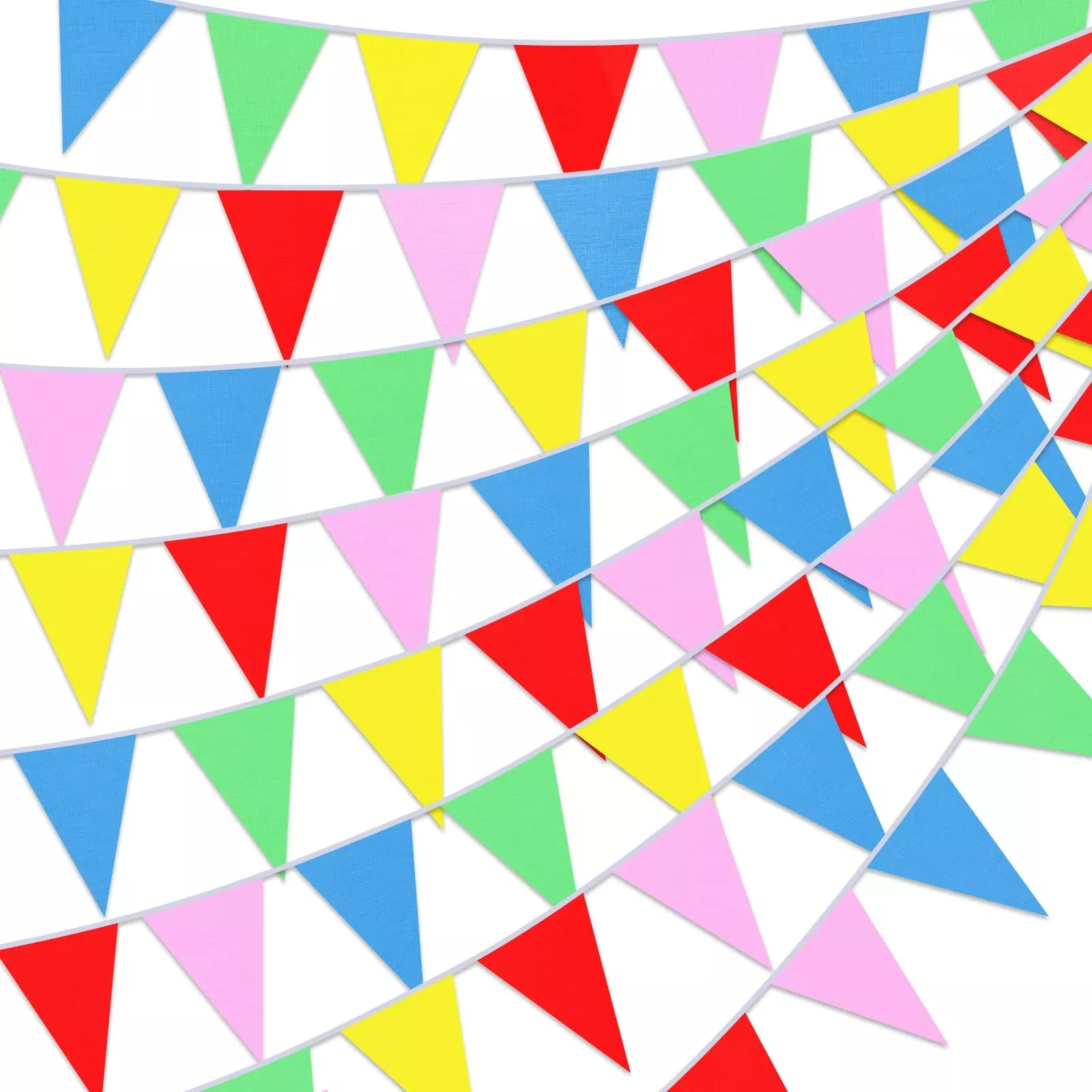 CHENGU Colorful Pennant Flags Banner 6.2x9.8 inch