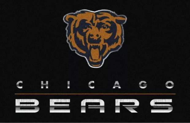 Chicago Bears Chrome Rug Multiple Sizes For Sale – Game Room Gorilla