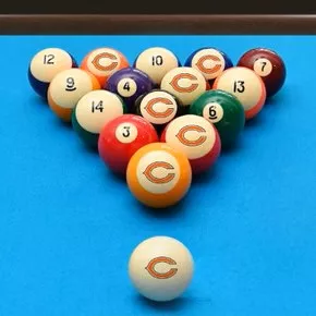 Chicago Bears Retro Billiard Ball Sets