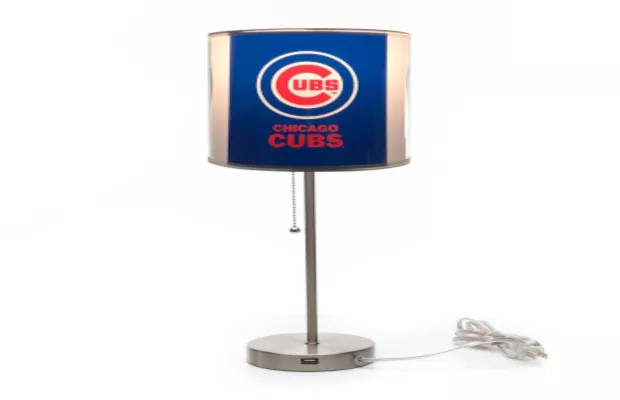 Chicago Cubs Chrome Lamp For Sale – Game Room Gorilla