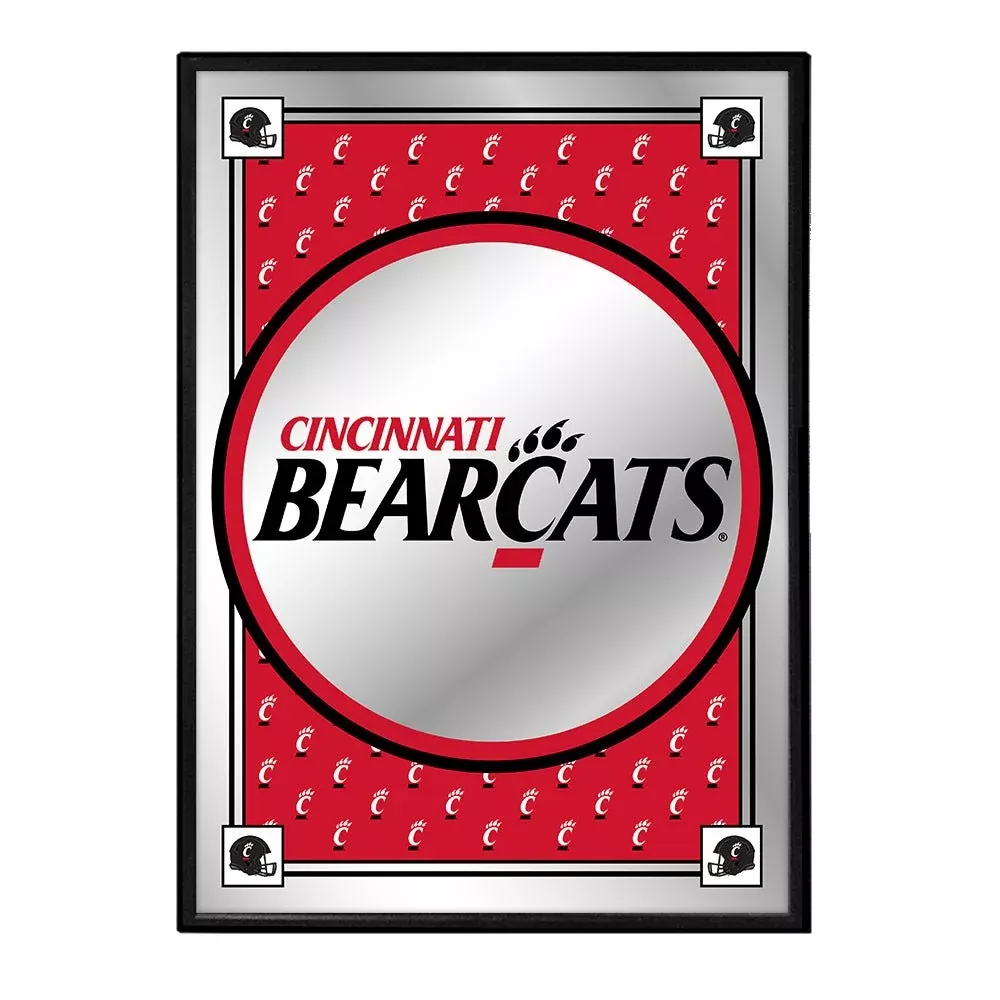 Cincinnati Bearcats: Team Spirit - Framed Mirrored Wall Sign