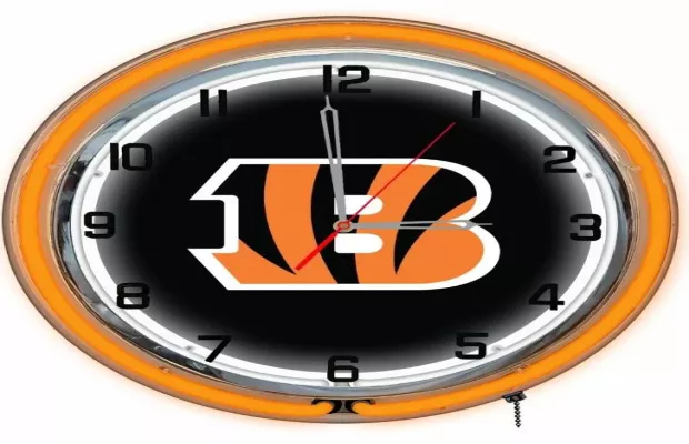 Cincinnati Bengals 18in Neon Clock For Sale – Game Room Gorilla