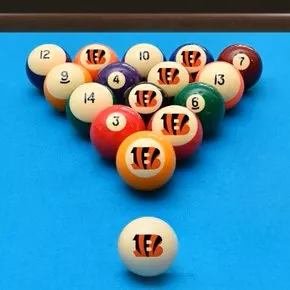 Cincinnati Bengals Retro Billiard Ball Sets