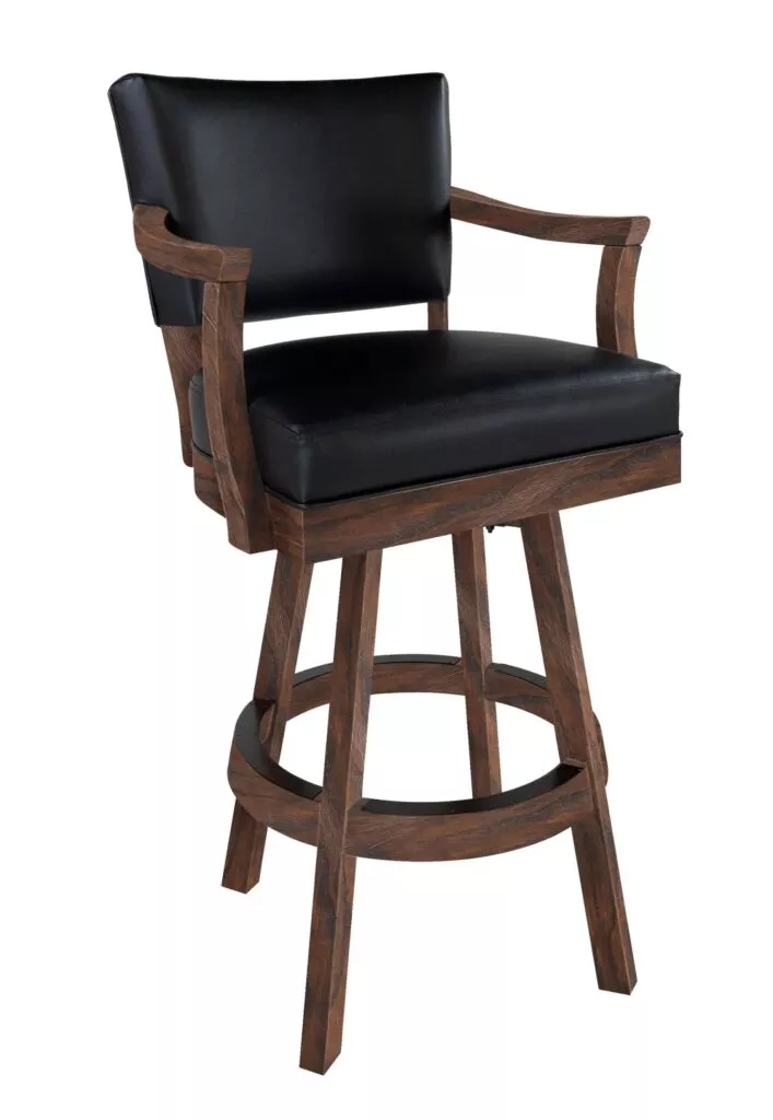Classic Backed Barstool - Rustic Series For Sale – Game Room Gorilla