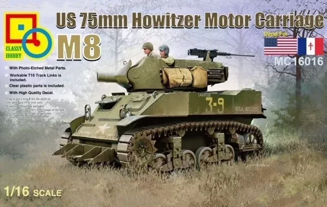 Classy Hobby CLS-MC160161/16 75mm M8 Howitzer Motor Carriage