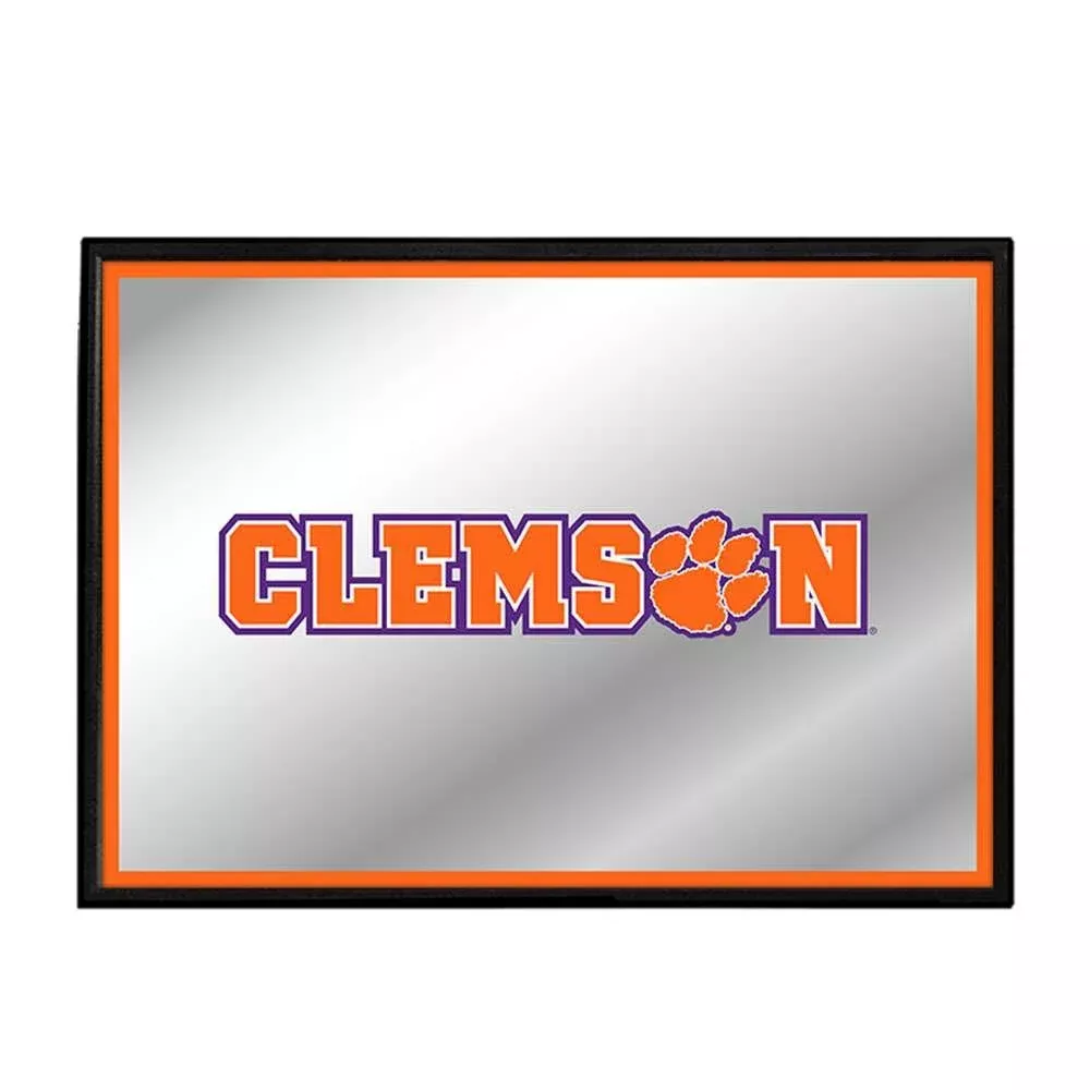 Clemson Tigers: Framed Mirrored Wall Sign
