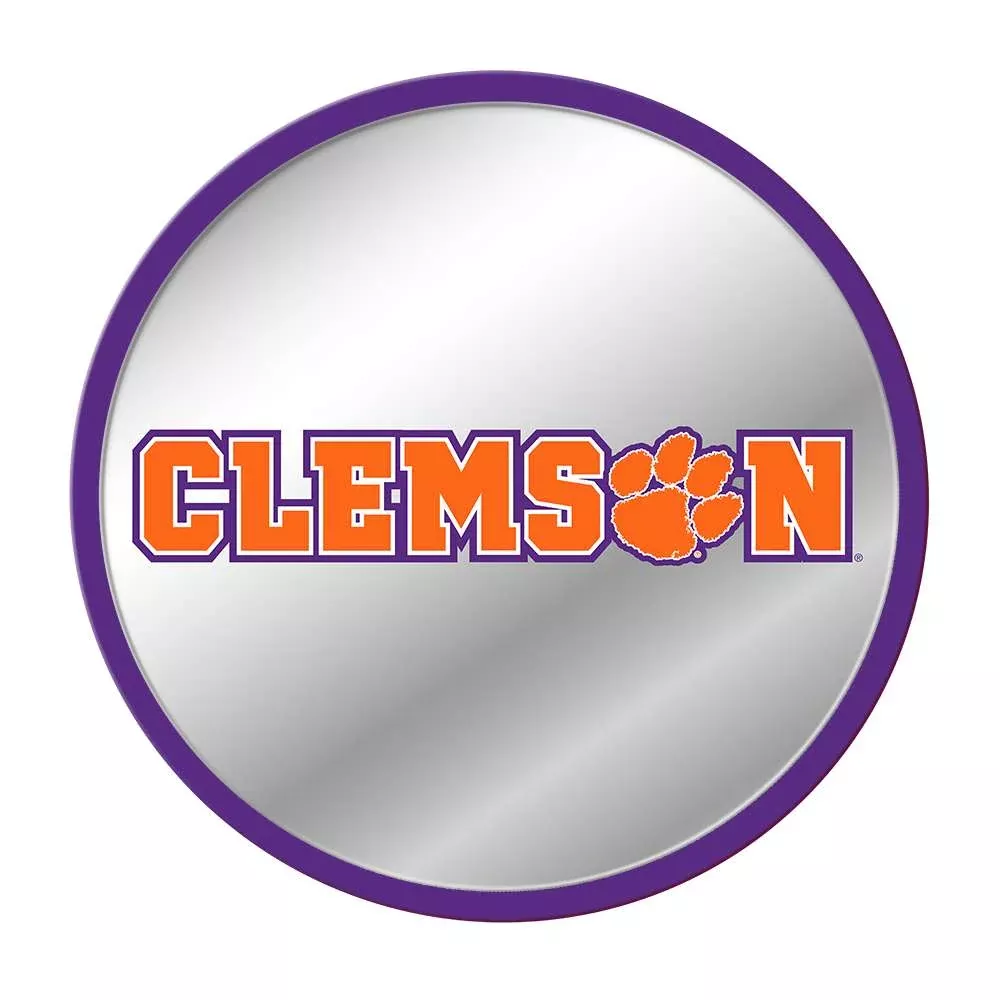 Clemson Tigers: Modern Disc Mirrored Wall Sign
