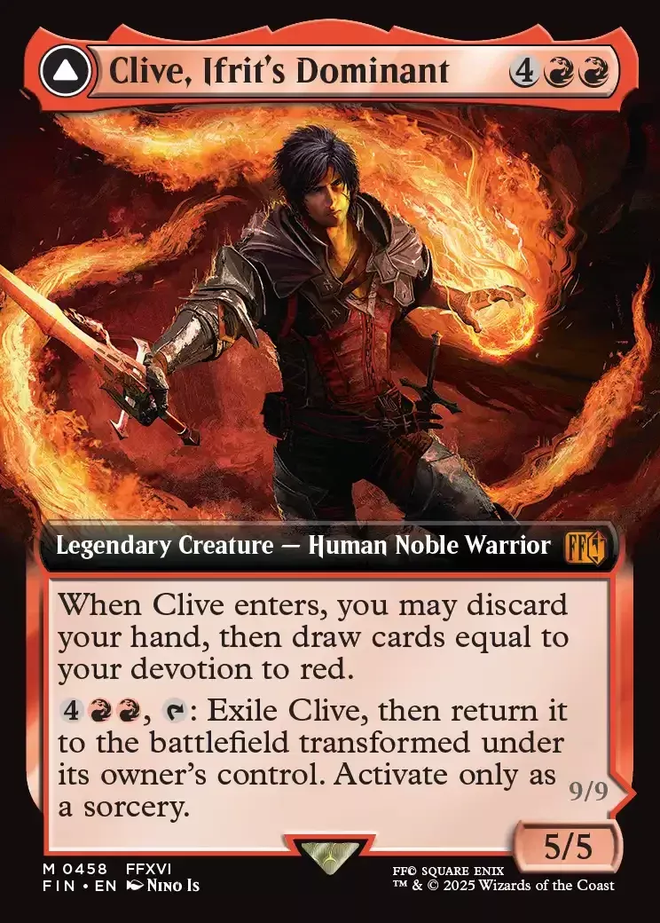Clive, Ifrit's Dominant (Extended Art) (FIN-458) [FINAL FANTASY] Foil