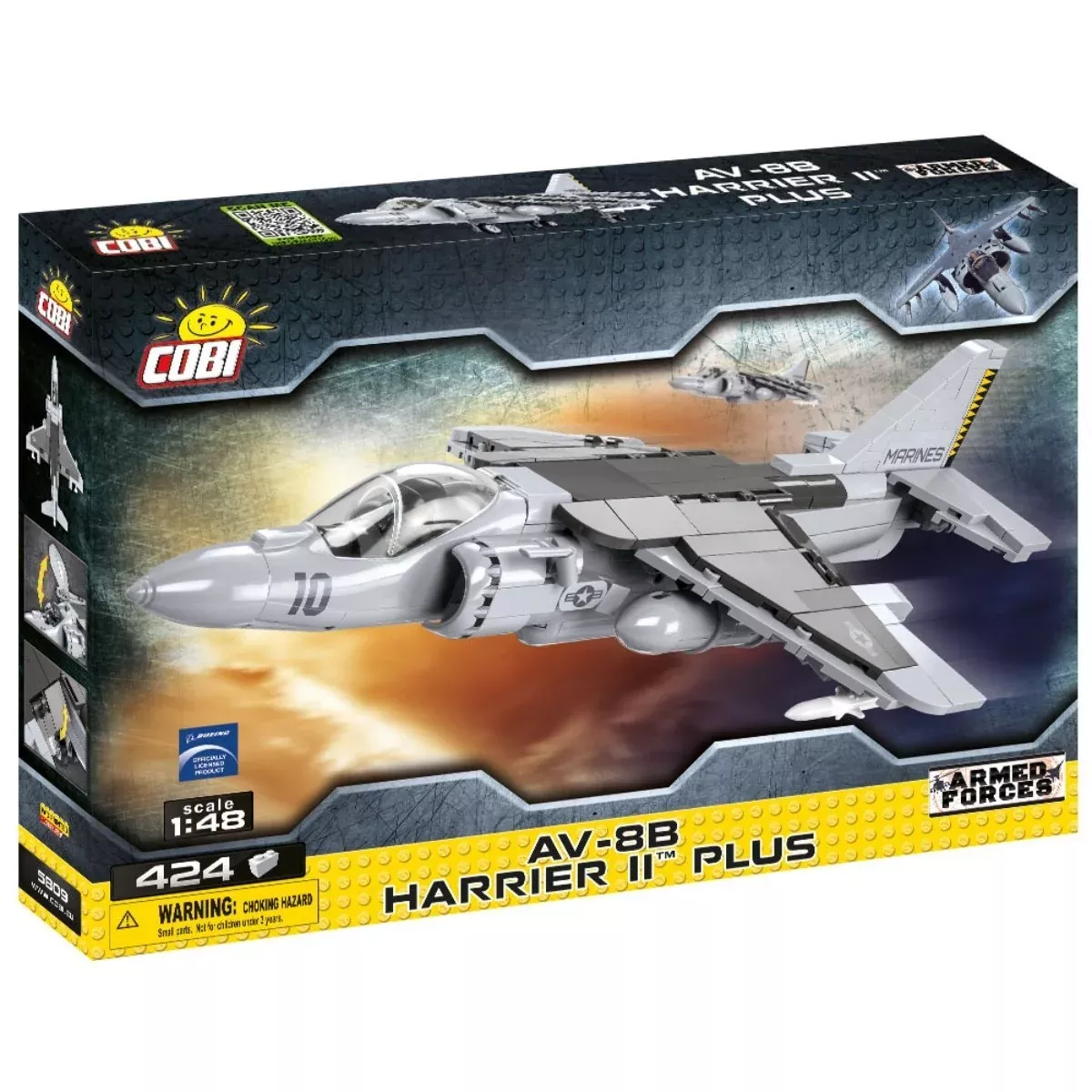 COBI 5809 1/48 Boeing AV-88 Harrier II Plus (424 Pieces) - NOS