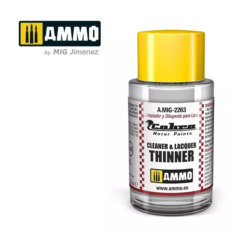 Cobra Motor - Cleaner & Thinner for 2K Clear Lacquer - 30mL