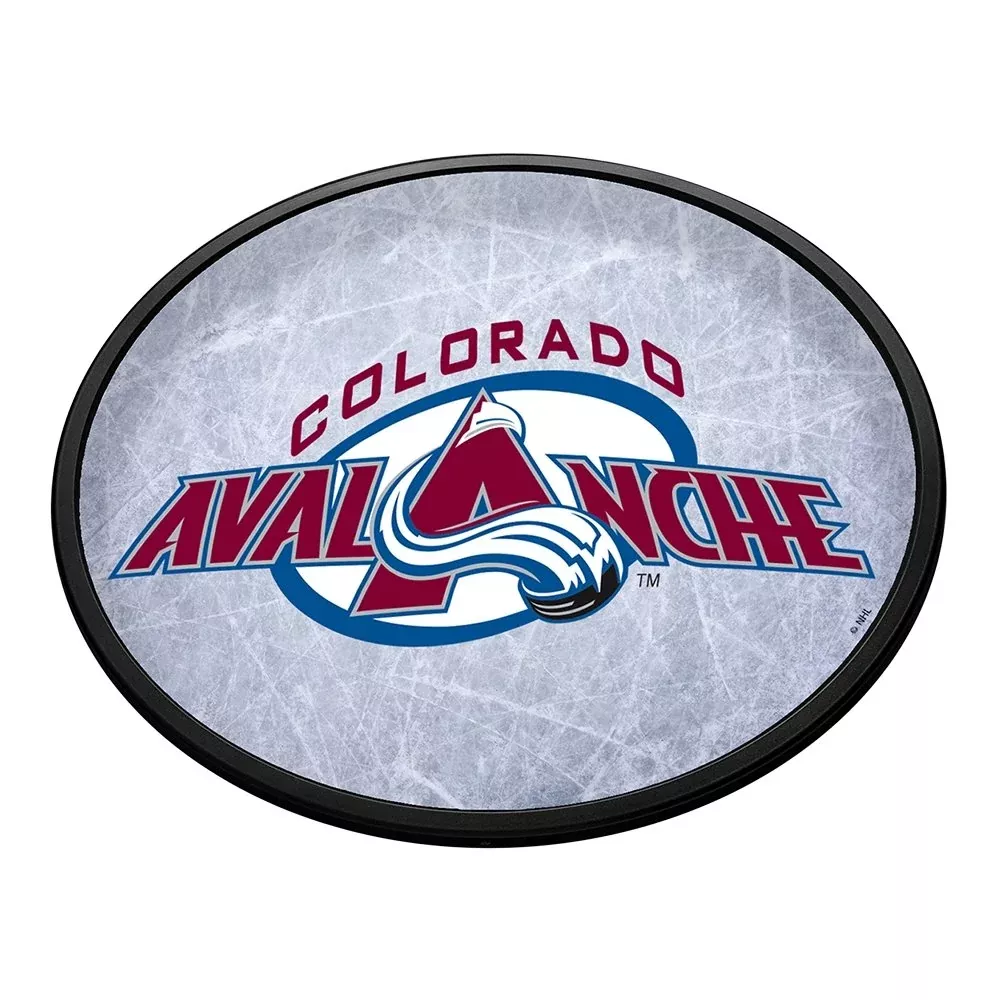Colorado Avalanche: Ice Rink - Oval Slimline Lighted Wall Sign