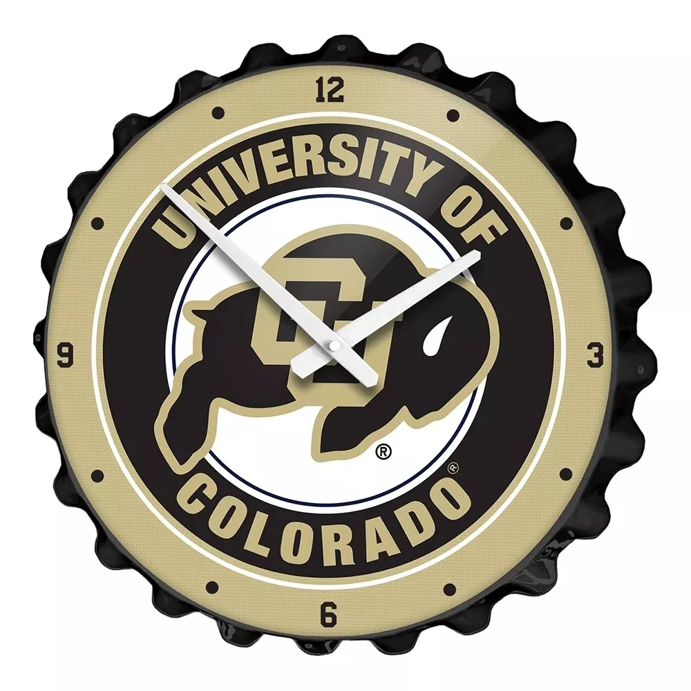 Colorado Buffaloes: Bottle Cap Wall Clock