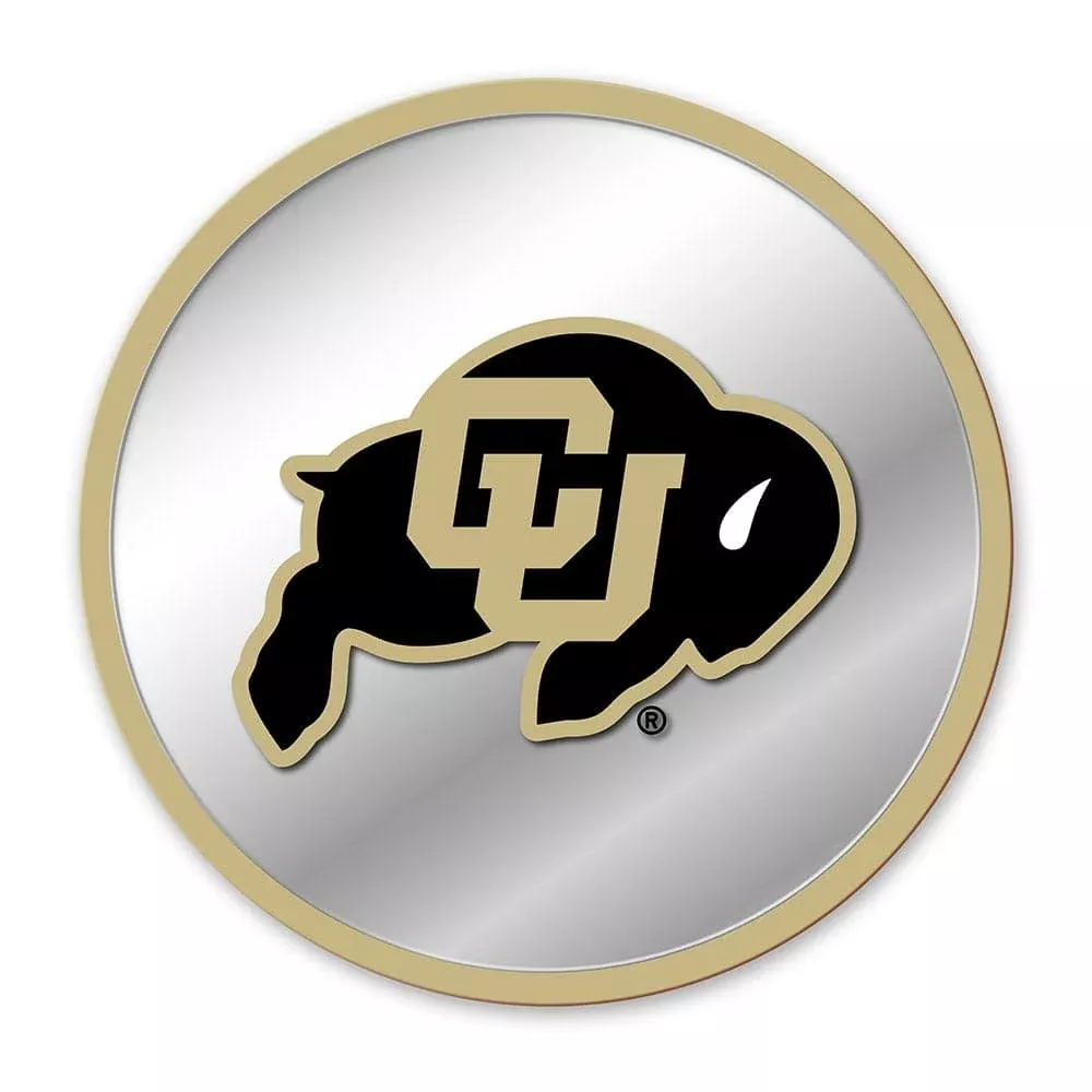 Colorado Buffaloes: Modern Disc Mirrored Wall Sign