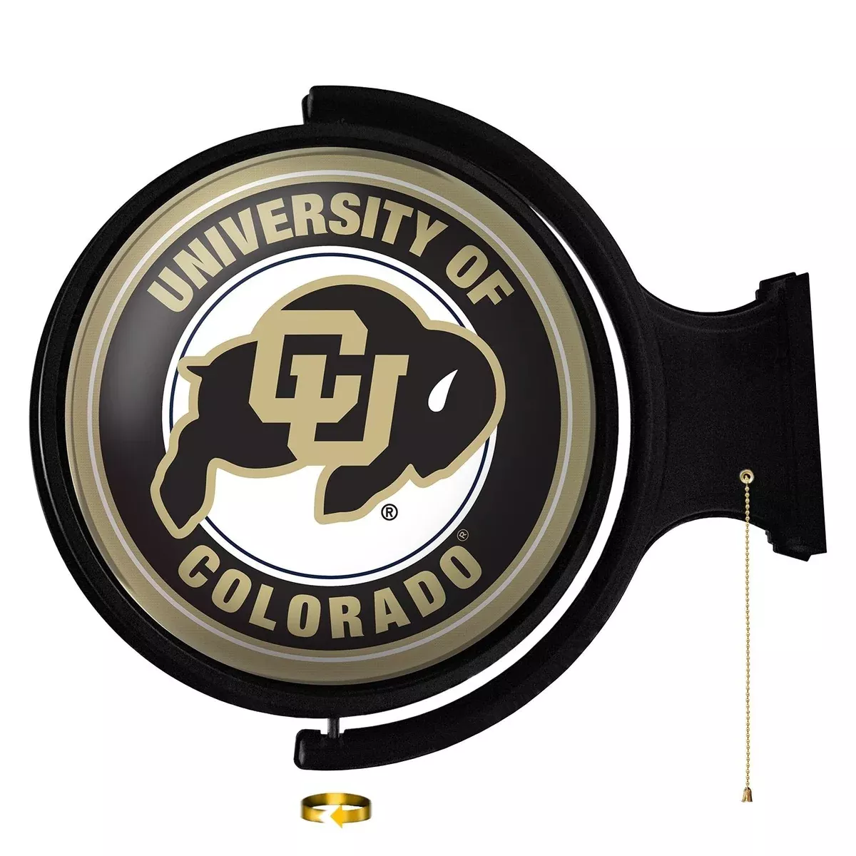 Colorado Buffaloes: Original Round Rotating Lighted Wall Sign