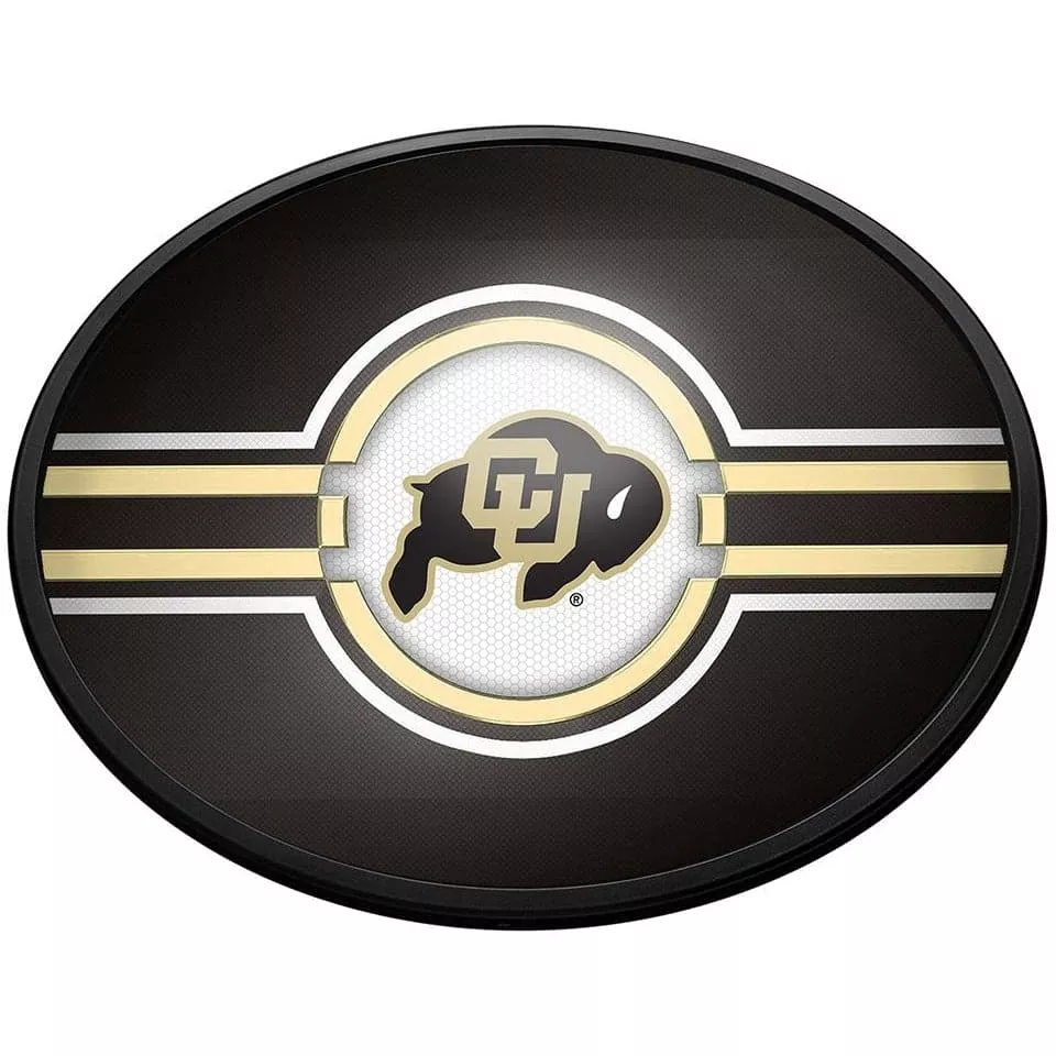 Colorado Buffaloes: Oval Slimline Lighted Wall Sign