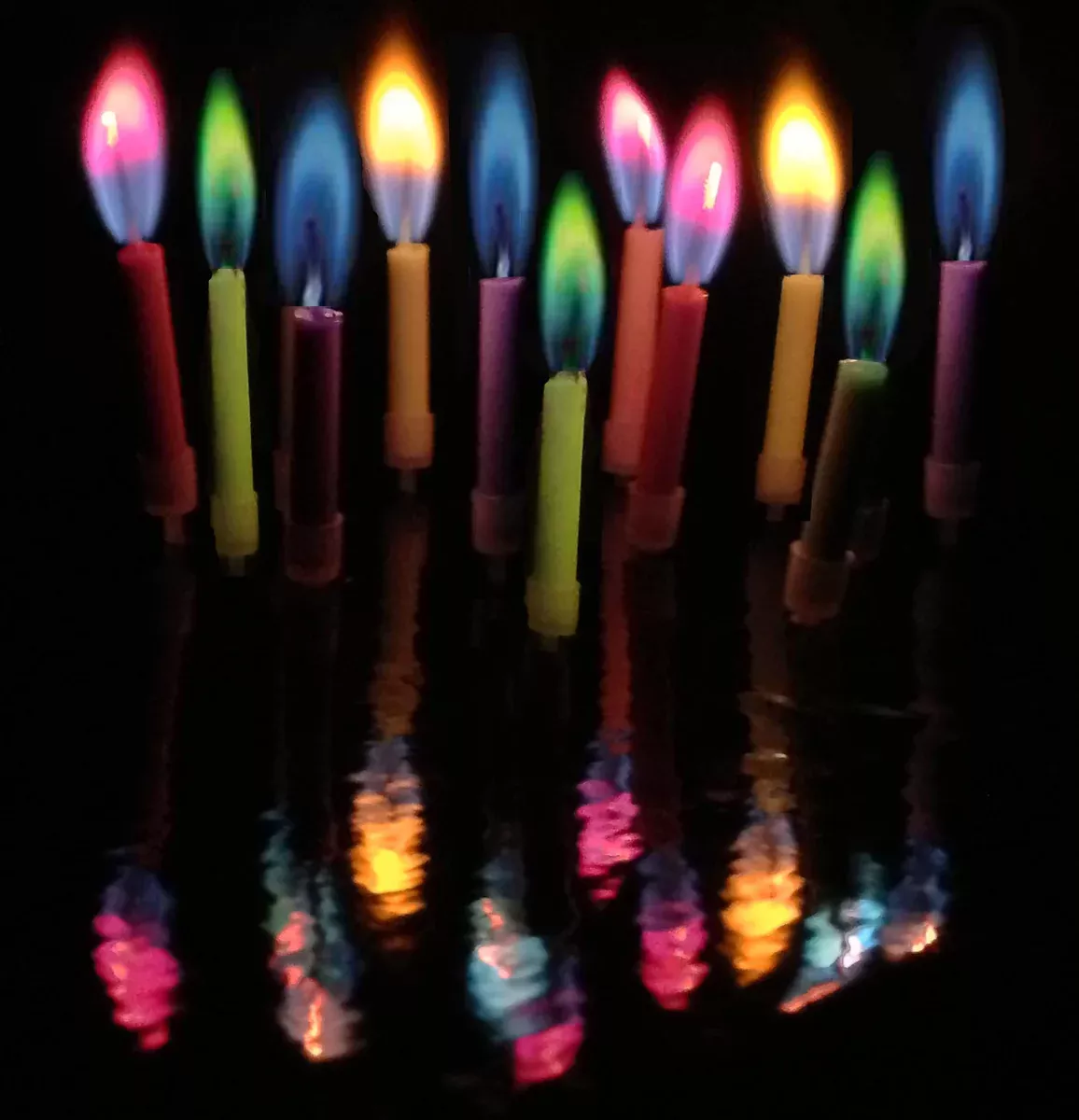 Colorflame Happy Birthday Candles