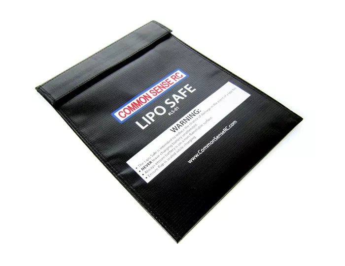 Common Sense RC LS-01 LiPo Safe Charging & Storage 9"x 2" Bag