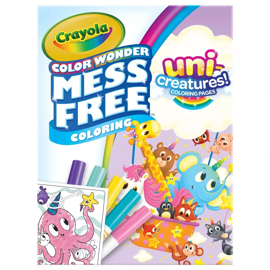 Crayola Color Wonder Unicorn Coloring Set, 18 Pages, Multi, Small