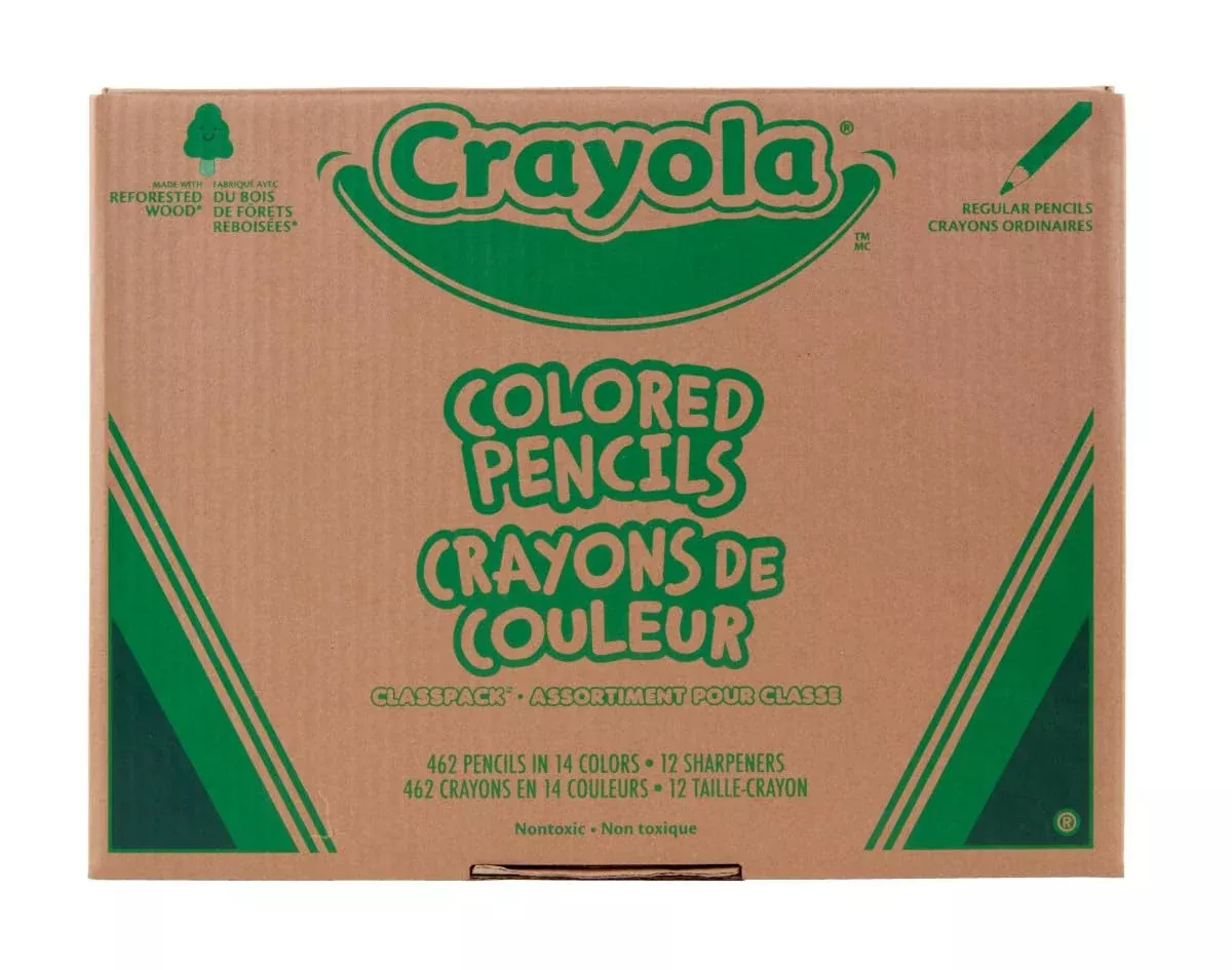Crayola Colored Pencils Classpack 462 Assorted Colors 1 Count
