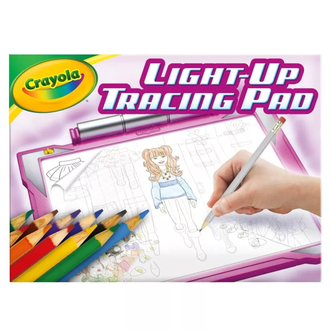 Crayola Light-Up Tracing Pad, Pink, 1 Pack, Art Set for Kids