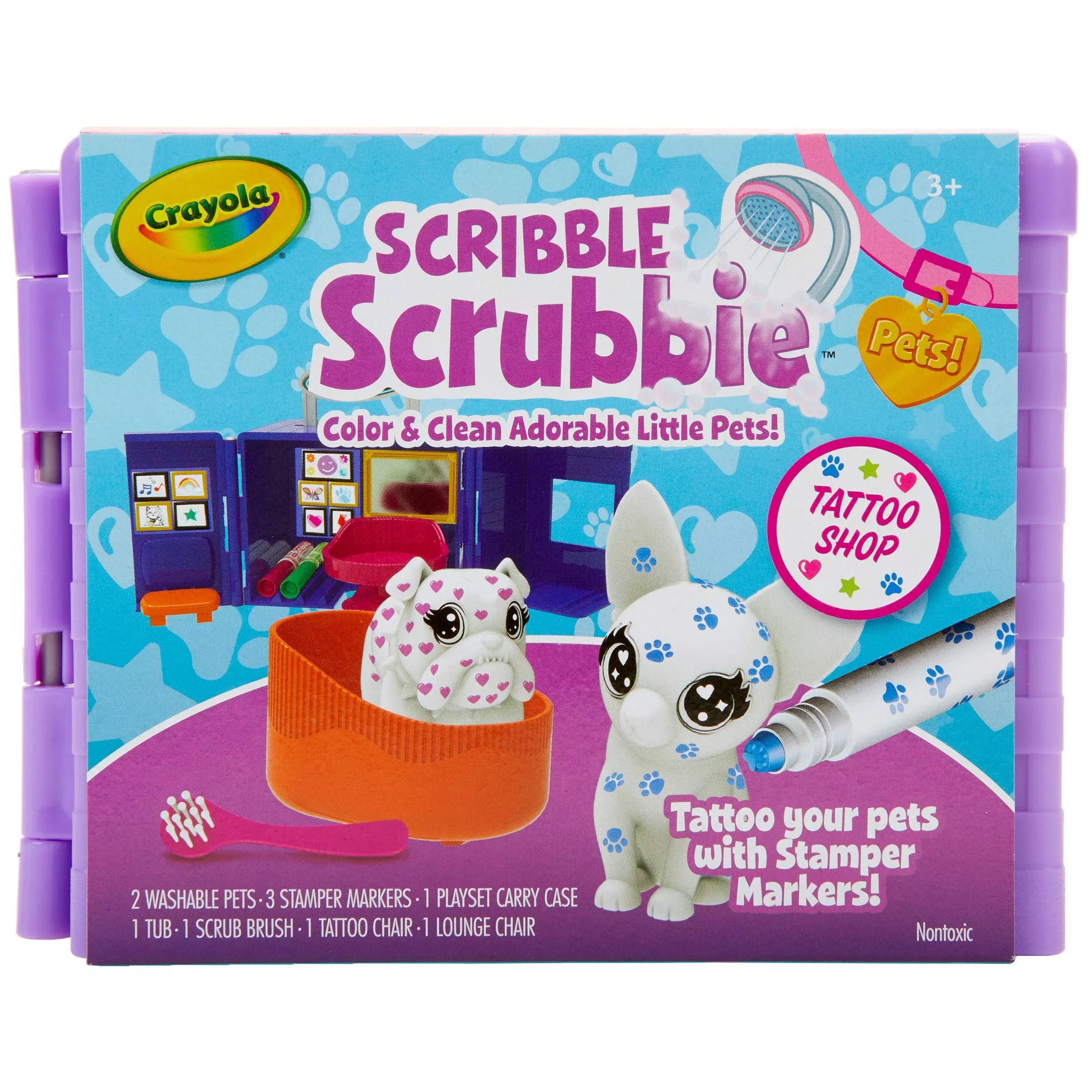 Crayola Scribble Scrubbie Tattoo Shop for Pets - Unique Size, Multi-Color