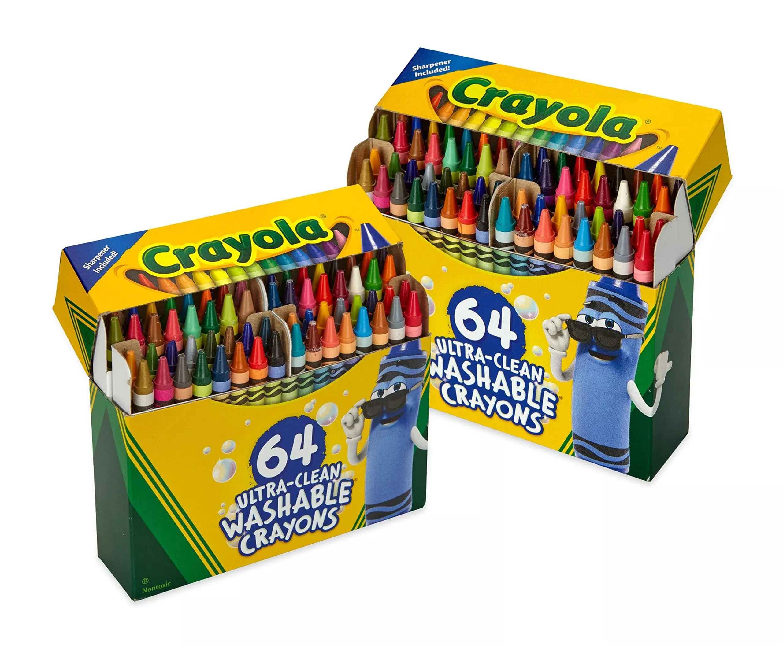 Crayola Ultra Clean Washable Crayons 64 Count - Durable & Non-Toxic