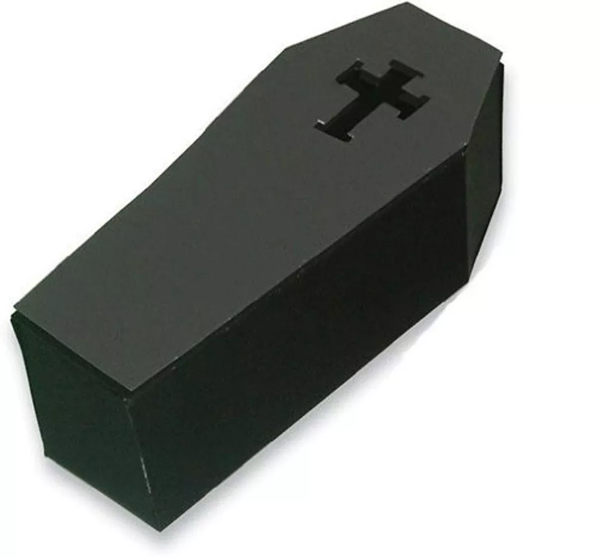 Creative Converting Coffin Silverware Caddies 3" x 7.5" Black