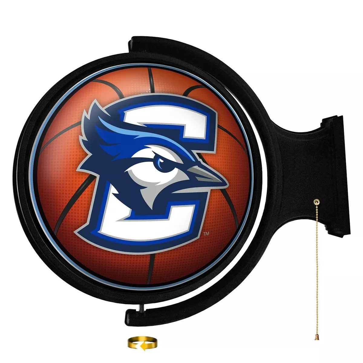 Creighton Bluejays: Basketball - Original Round Rotating Lighted Wall Sign