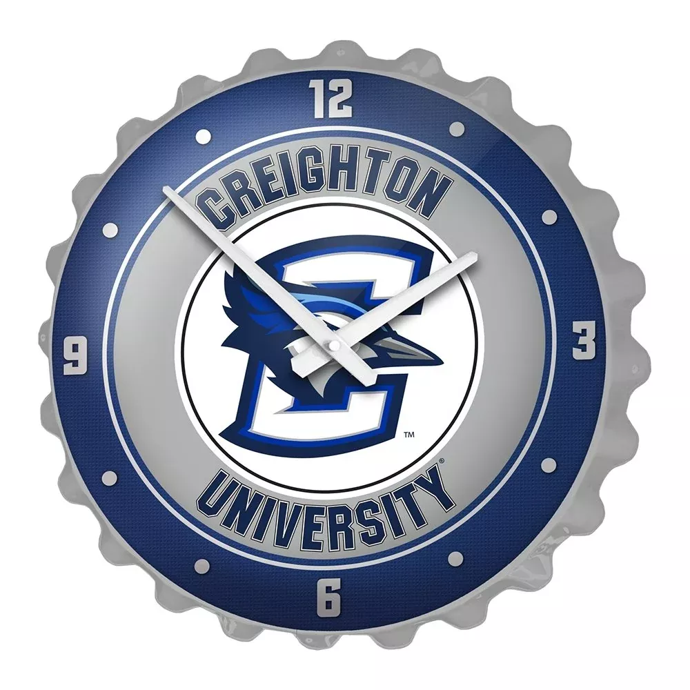 Creighton Bluejays: Bottle Cap Wall Clock