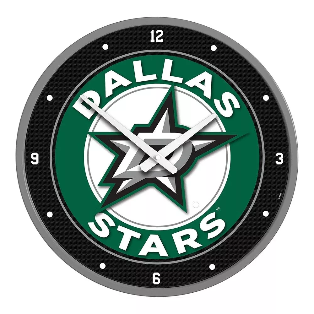 Dallas Stars: Modern Disc Wall Clock
