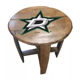 Dallas Stars Oak Barrel Table