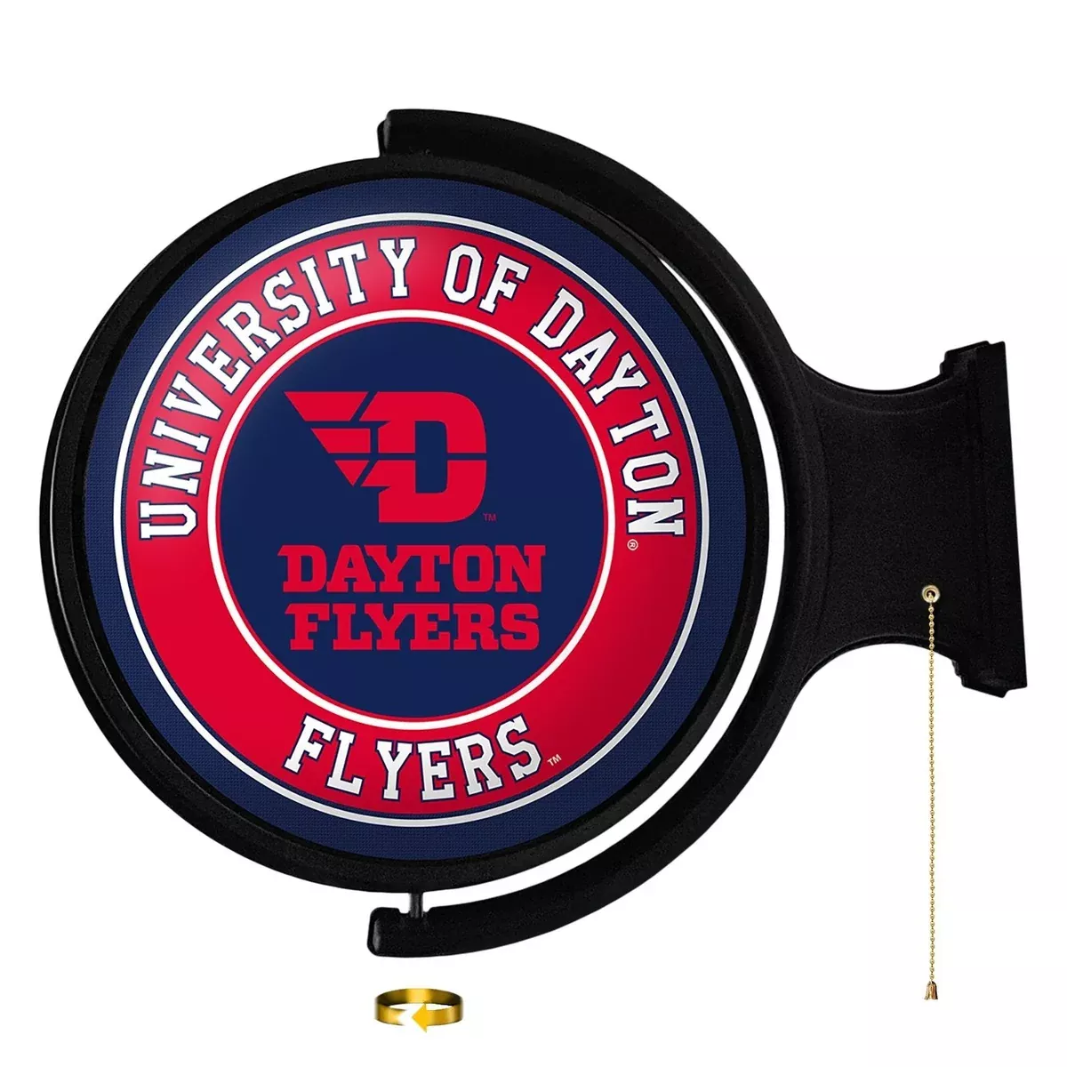 Dayton Flyers: Flyers - Original Round Rotating Lighted Wall Sign
